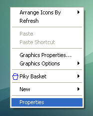 desktop properties