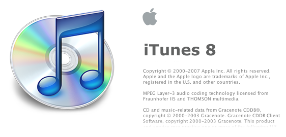 then reinstall iTunes 8.