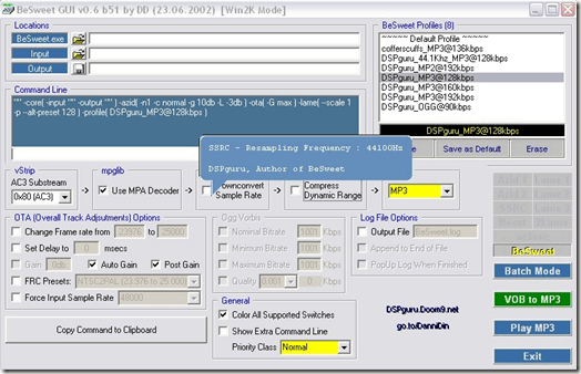 mp3 bitrate change