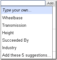 google squared columns