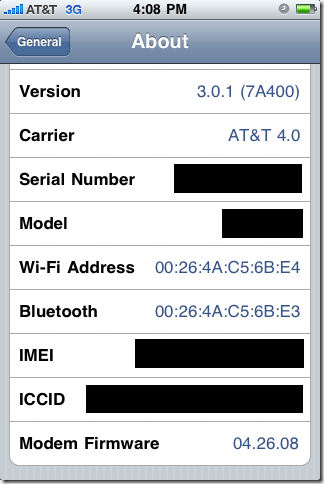 iphone mac address