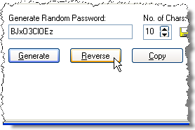 Reversing the password