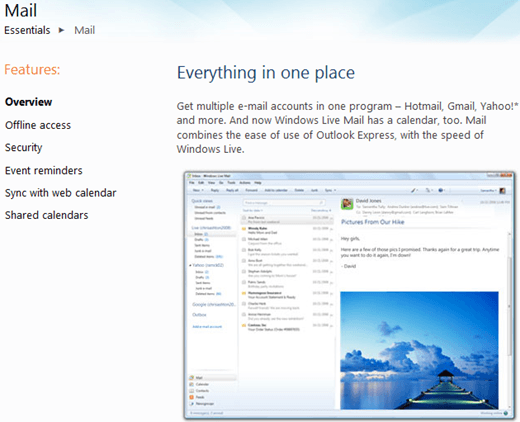 windows live mail