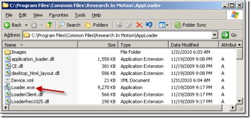 Run the Application Loader. 