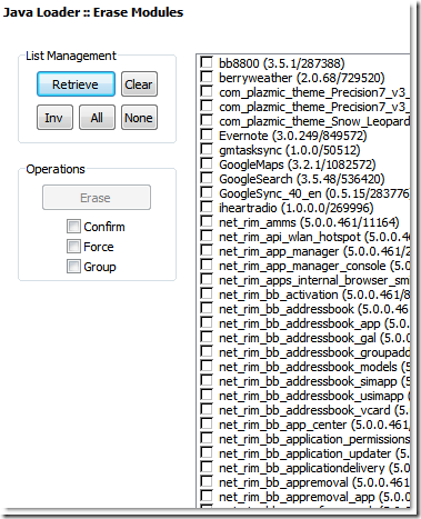 Erase Modules