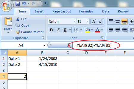 How to Subtract Dates in Excel