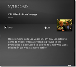 synopsis windows media center