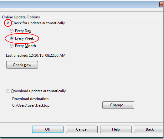 OpenOffice Automatic Updates