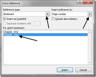 Cross Reference Options