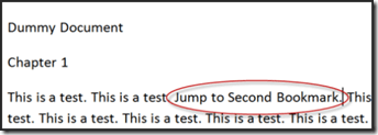 Jump to Second Bookmark