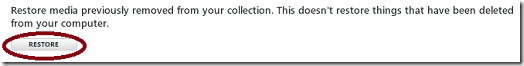 Restore Collection