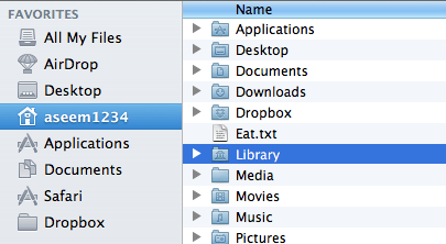 library folder os x