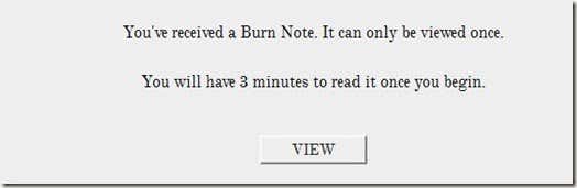 Burn Note Recipient