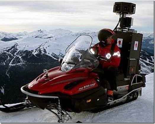 Google Maps Snowmobile