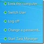 Windows 7 Change a Password