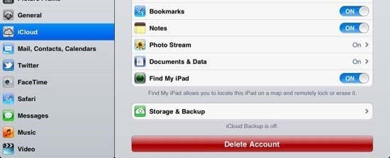 Icloud backup