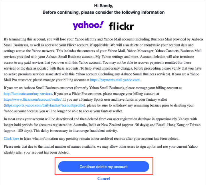 How To Delete Your Yahoo Account