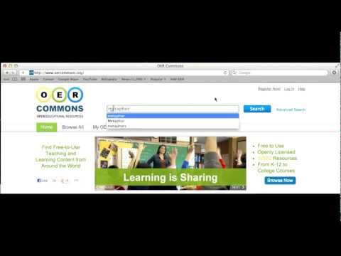 How to Search OER Commons