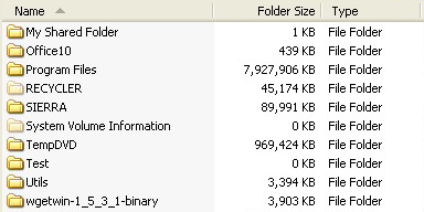 see folder size