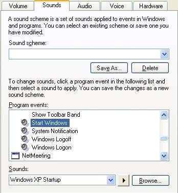 how to get windows xp sounds on windows 10