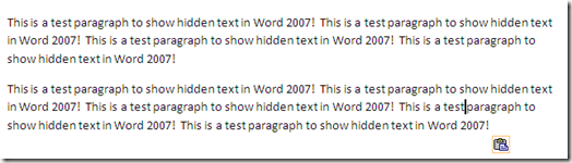 Hide Text And Show Hidden Text In Word