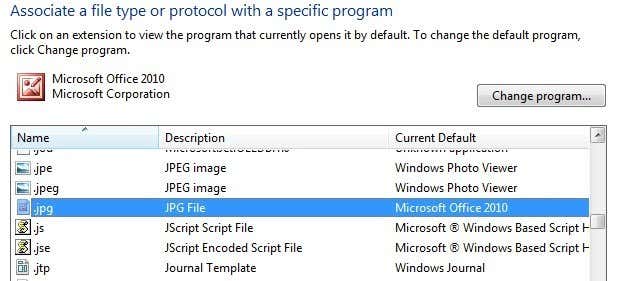 Change default program for file type macos download