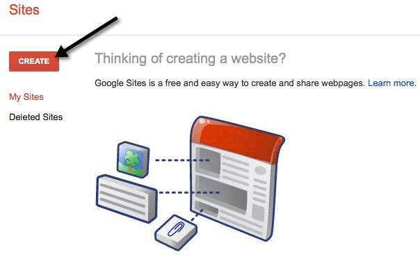 create a site - create a site