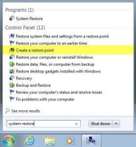 How To Enable Or Disable System Restore In Windows