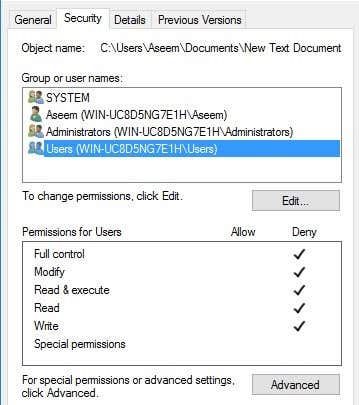 How to Set File and Folder Permissions in Windows - 85