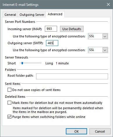 to Access Mail using POP3 IMAP