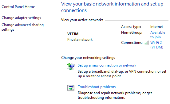 Guide To Network And Sharing Center In Windows 7, 8, 10