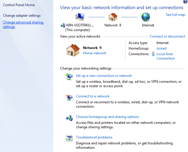 Guide to Network and Sharing Center in Windows 7, 8, 10