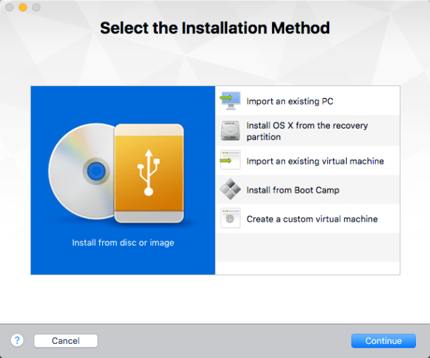 install osx in vm ware