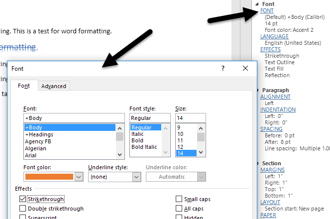 how to turn off formatting in word 2013