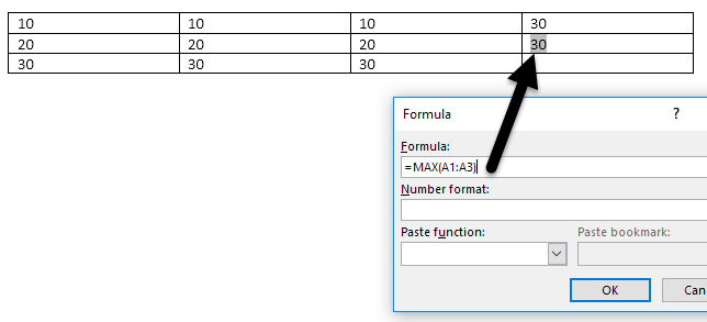 How To Create And Use Formulas In Tables In Word