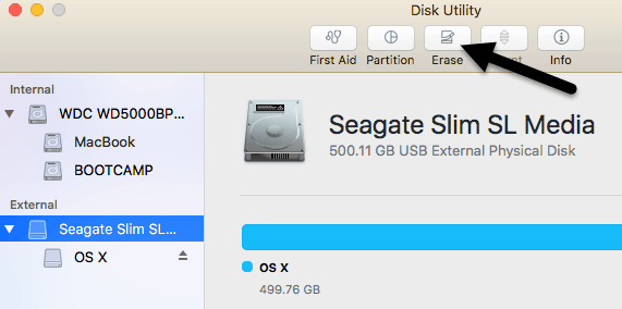 configure an external hard drive for mac