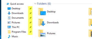 windows 10 default folder view