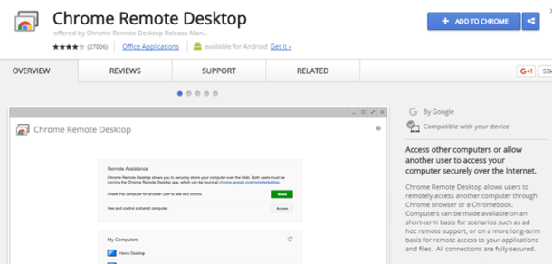 chrome remote desktop for mac host