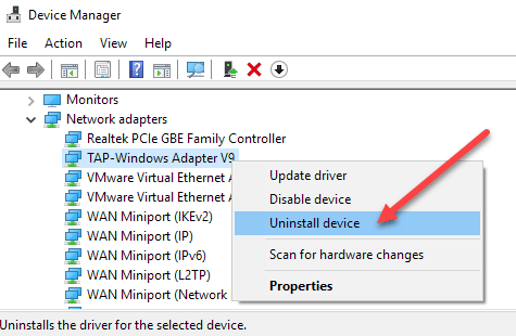 wireless adapter not showing in device manager