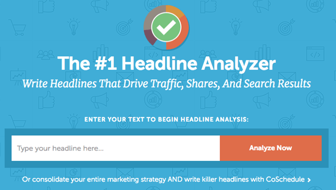 Headline Analyzer image - Headline Analyzer home screen