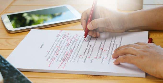 How to Be the Next Hemingway: Three Editing Tools for Writers image - writing proofing