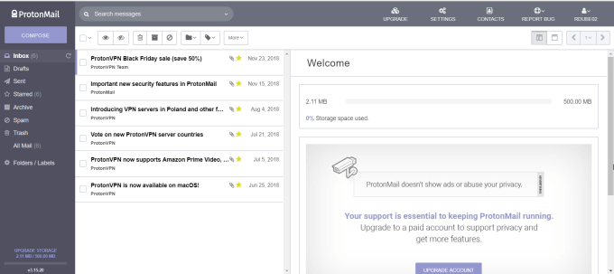 email services like protonmail