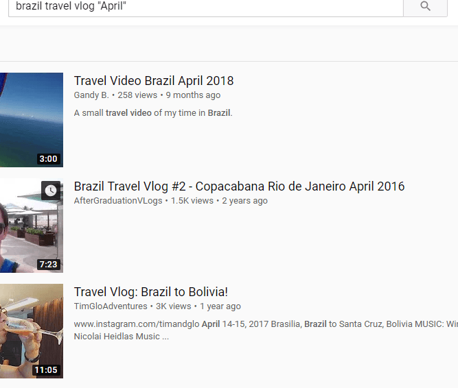 youtube search shortcuts