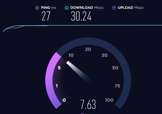 what is a good download speed test result