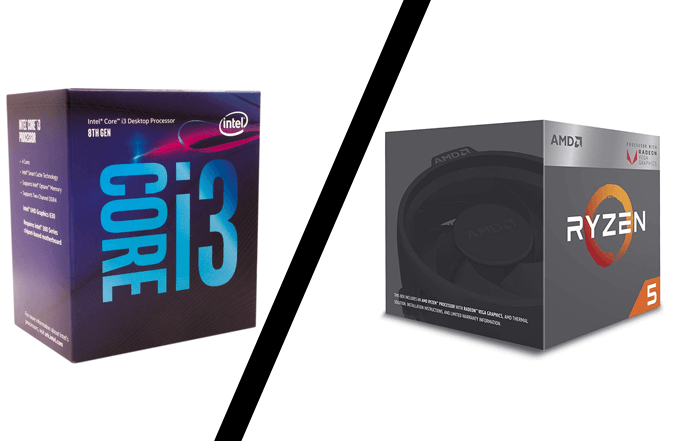 Cheapest Intel vs Cheapest Ryzen – i3 8100 versus AMD Ryzen 5 2400G image - i3-versus-ryzen-5-2400g