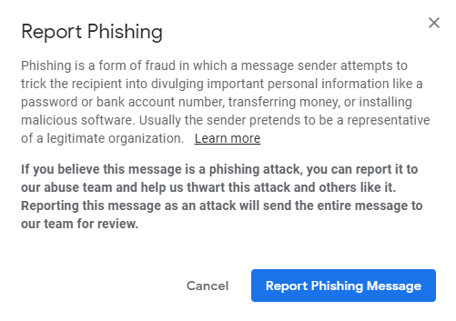 Report Spam Directly   image 4 - report phishing