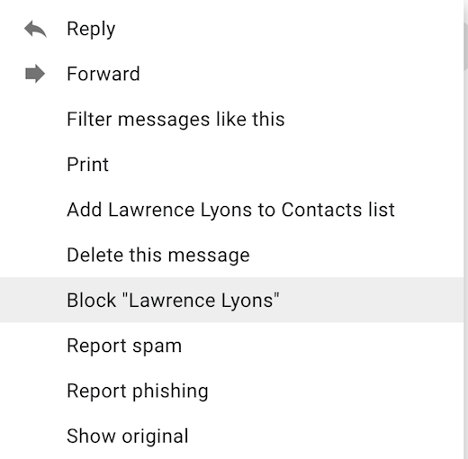 how do i block emails in spam folder