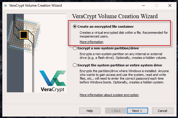 how to use veracrypt to encrypt a folder