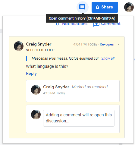 Add and Resolve Comments in Google Docs - 20