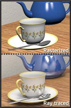 Rasterization and Computer Graphics image - intel-ray-tracing-versus-raster